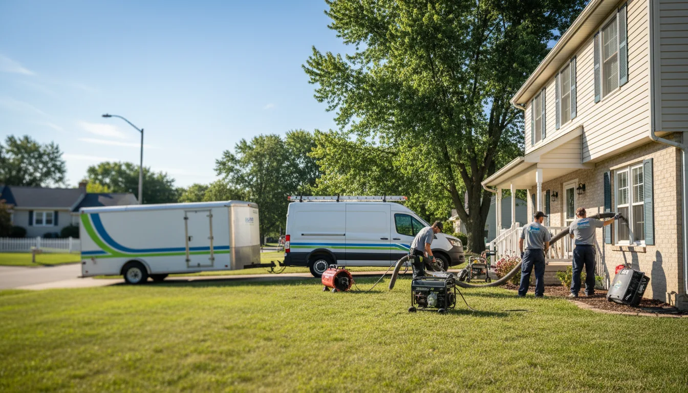 Flooded Basement Restoration And Cleanup With Repair in Bridgman, MI near me